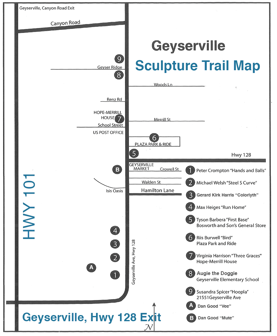 Geyserville Trail Map
