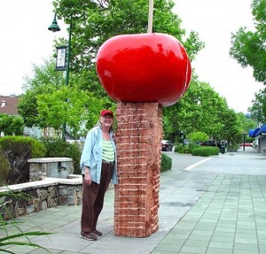 M.C. Carolyn with The Big Red Candy Apple