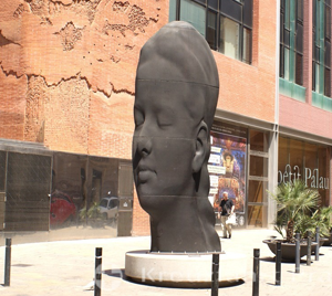 Carmela sculpture of a young girls head